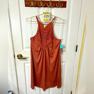 🆕 Derek Heart Rust Colored Dress